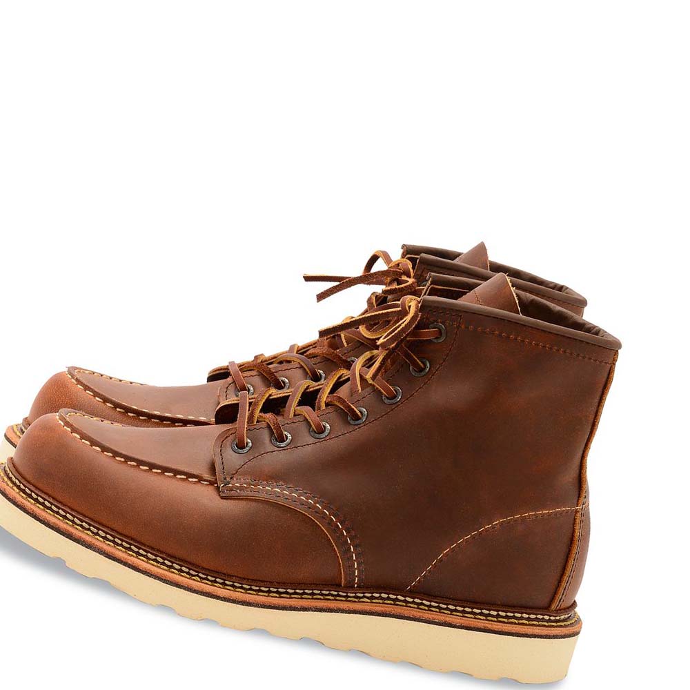 Red Wing Classic Moc Heritage 6-Inch in Rough & Tough Leather Men's Boots Brown | ZA 215YXF